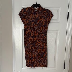 Paisley Print Dress